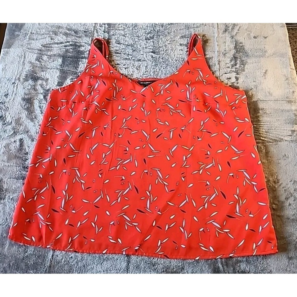 BANANA REPUBLIC Red Sleeveless Cami Blouse V-Neck Size‎ XL